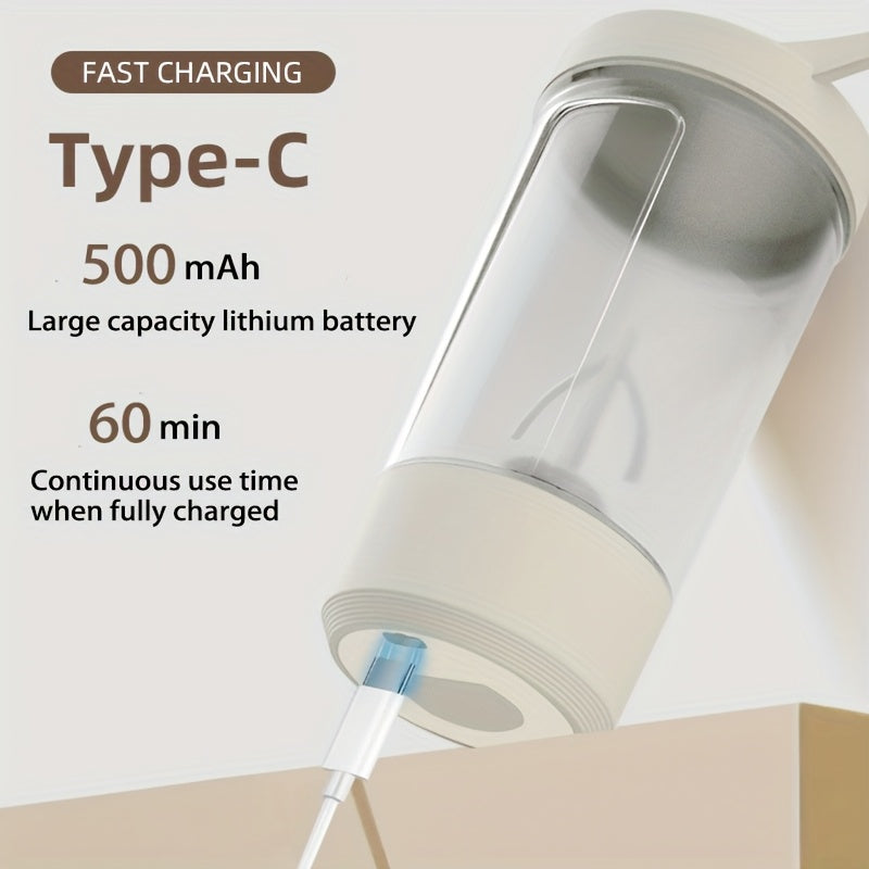 1pc of a 400Ml Portable Rechargeable Electric Stirring Cup That Automatically Mixes. This Electric Mixing Mug Features a Rotating Design Suitable for Both Indoor And Outdoor Use, Perfect for Beverages Like Hot Chocolate, Coco