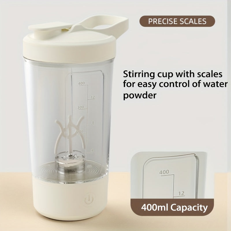 1pc of a 400Ml Portable Rechargeable Electric Stirring Cup That Automatically Mixes. This Electric Mixing Mug Features a Rotating Design Suitable for Both Indoor And Outdoor Use, Perfect for Beverages Like Hot Chocolate, Coco