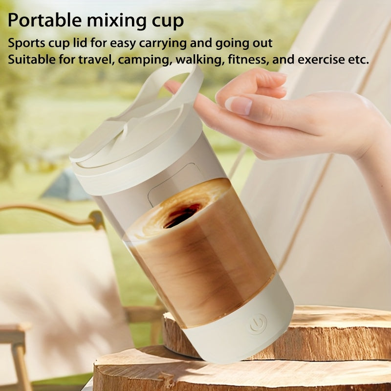 1pc of a 400Ml Portable Rechargeable Electric Stirring Cup That Automatically Mixes. This Electric Mixing Mug Features a Rotating Design Suitable for Both Indoor And Outdoor Use, Perfect for Beverages Like Hot Chocolate, Coco