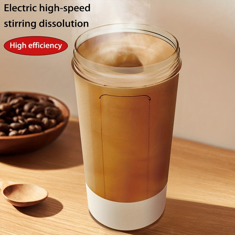 1pc of a 400Ml Portable Rechargeable Electric Stirring Cup That Automatically Mixes. This Electric Mixing Mug Features a Rotating Design Suitable for Both Indoor And Outdoor Use, Perfect for Beverages Like Hot Chocolate, Coco